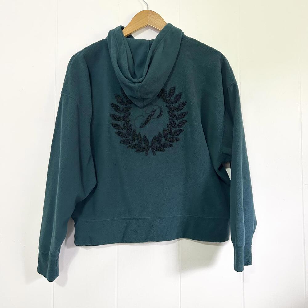 Victoria’s Secret PINK Dark Green Long Sleeve Fleece Hoodie Women's Small